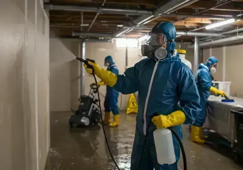 Basement Sanitization and Antimicrobial Treatment process in Sherrelwood, CO