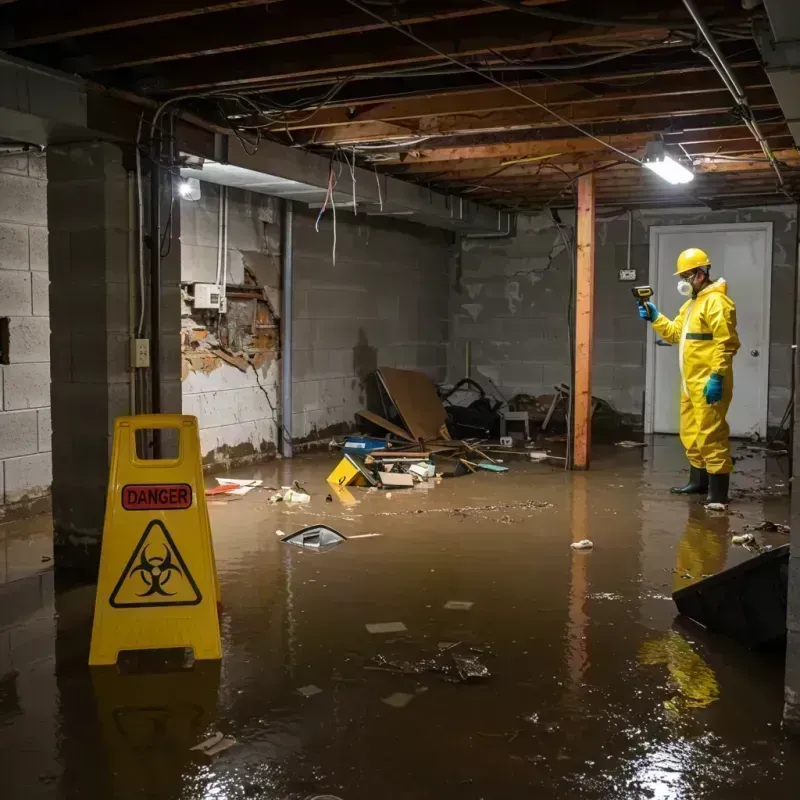 Flooded Basement Electrical Hazard in Sherrelwood, CO Property